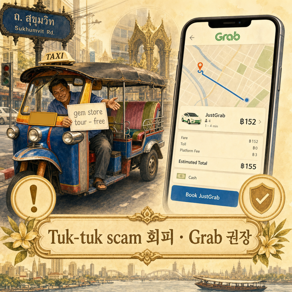 툭툭·Grab 주의