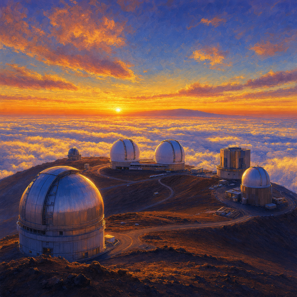 Mauna Kea 정상 13 망원경
