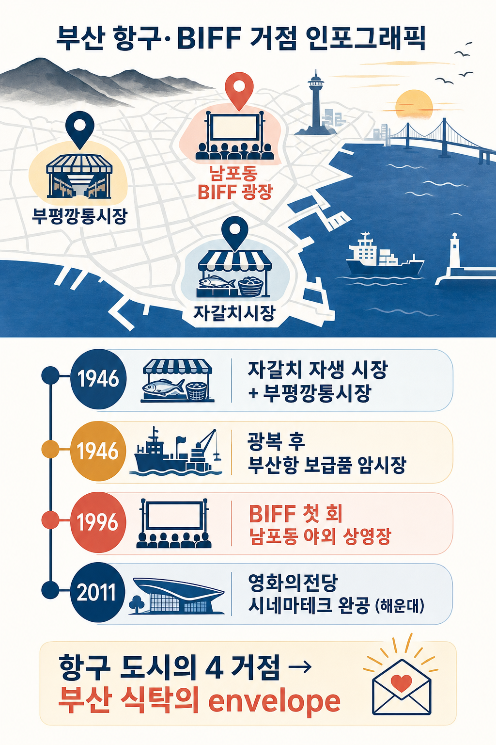 부산항·BIFF 거점 1946→1996→2011