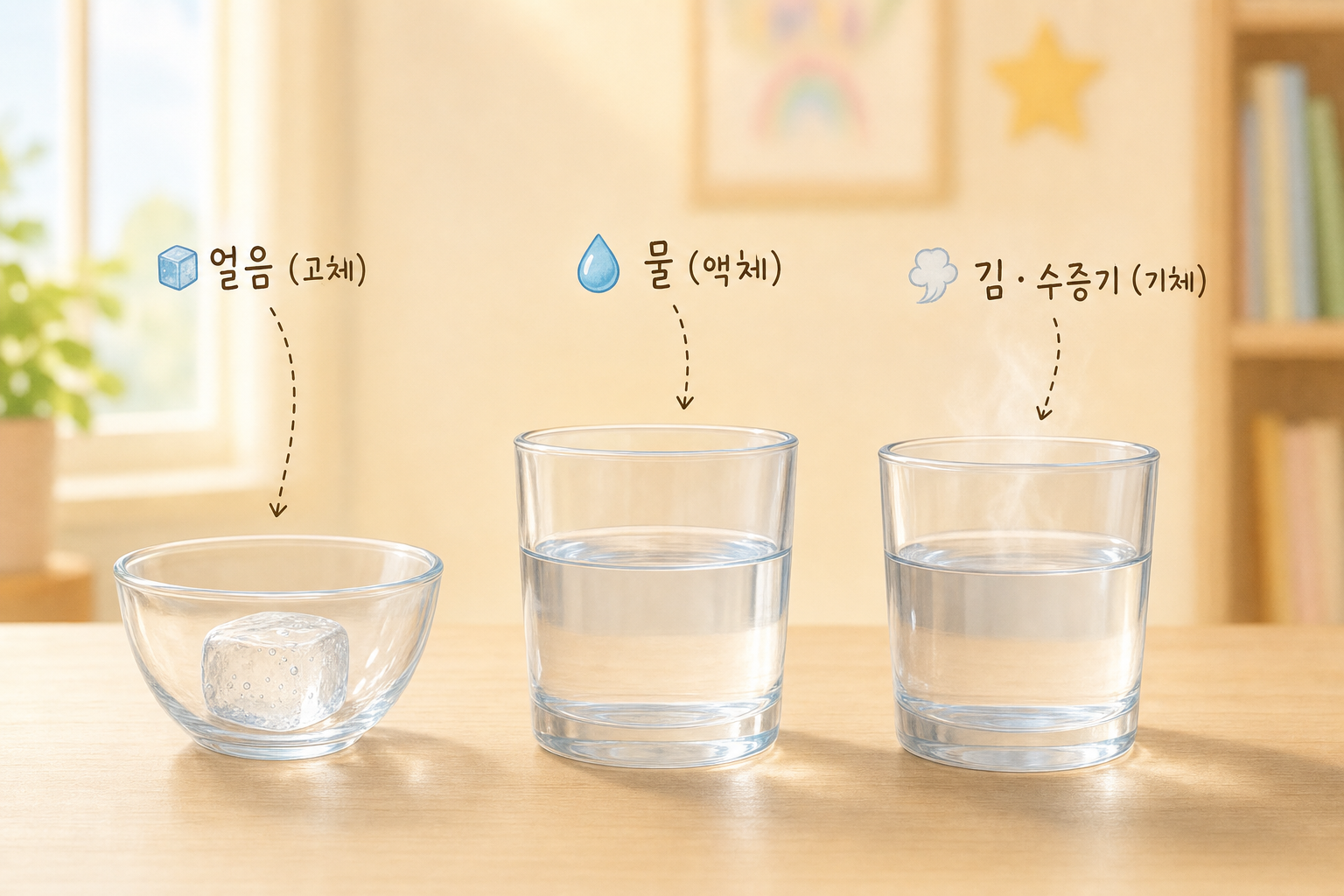 초3 화학 다섯째 시간 — 같은 물의 세 가지 모습 표지