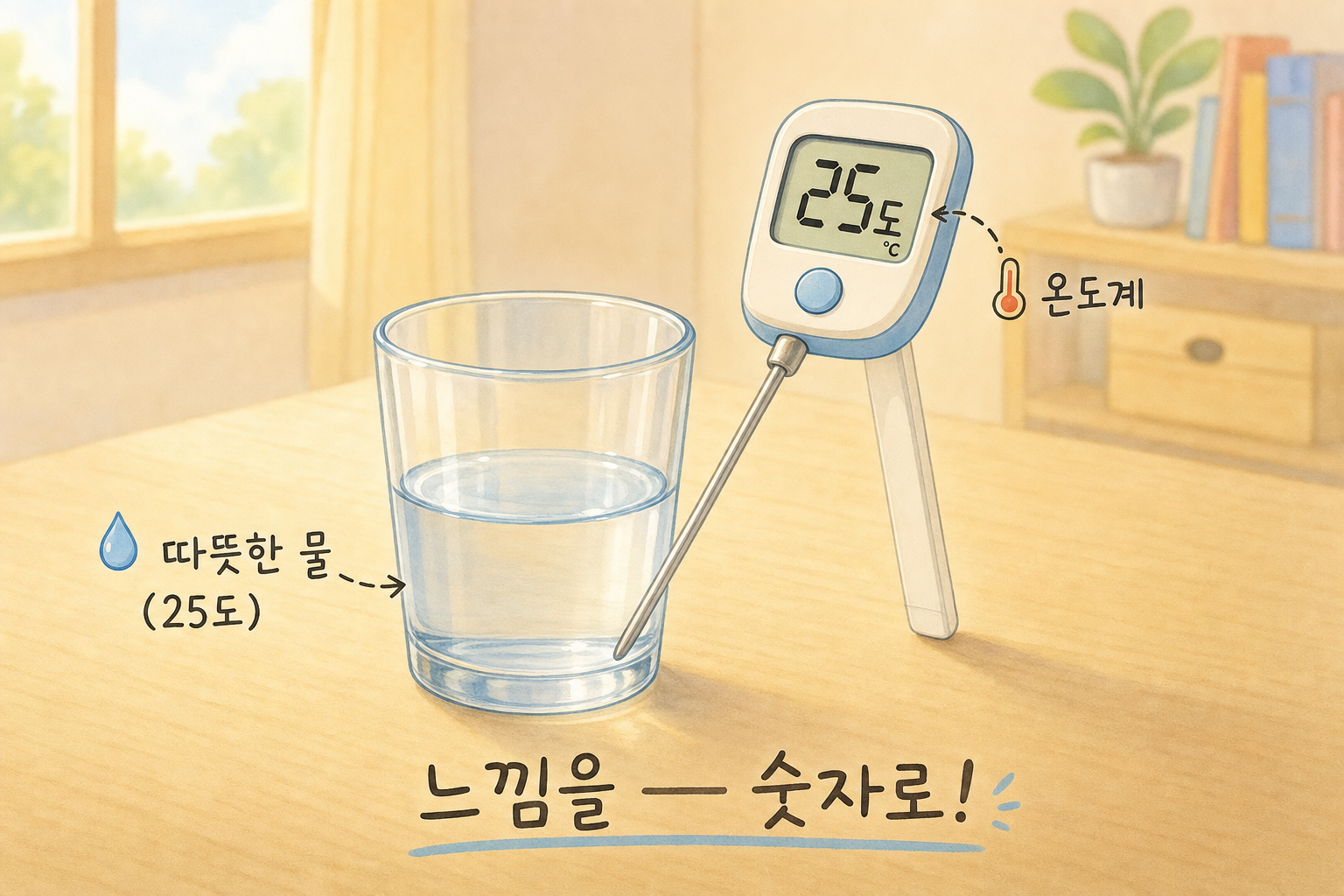 초4 화학 세 번째 시간 — 온도를 재어 봐요 (온도계) 표지
