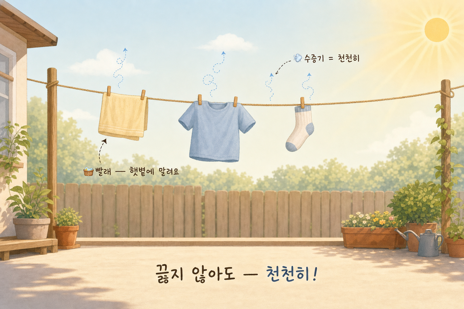 초4 화학 다섯 번째 시간 — 빨래가 마르는 이유 (증발) 표지
