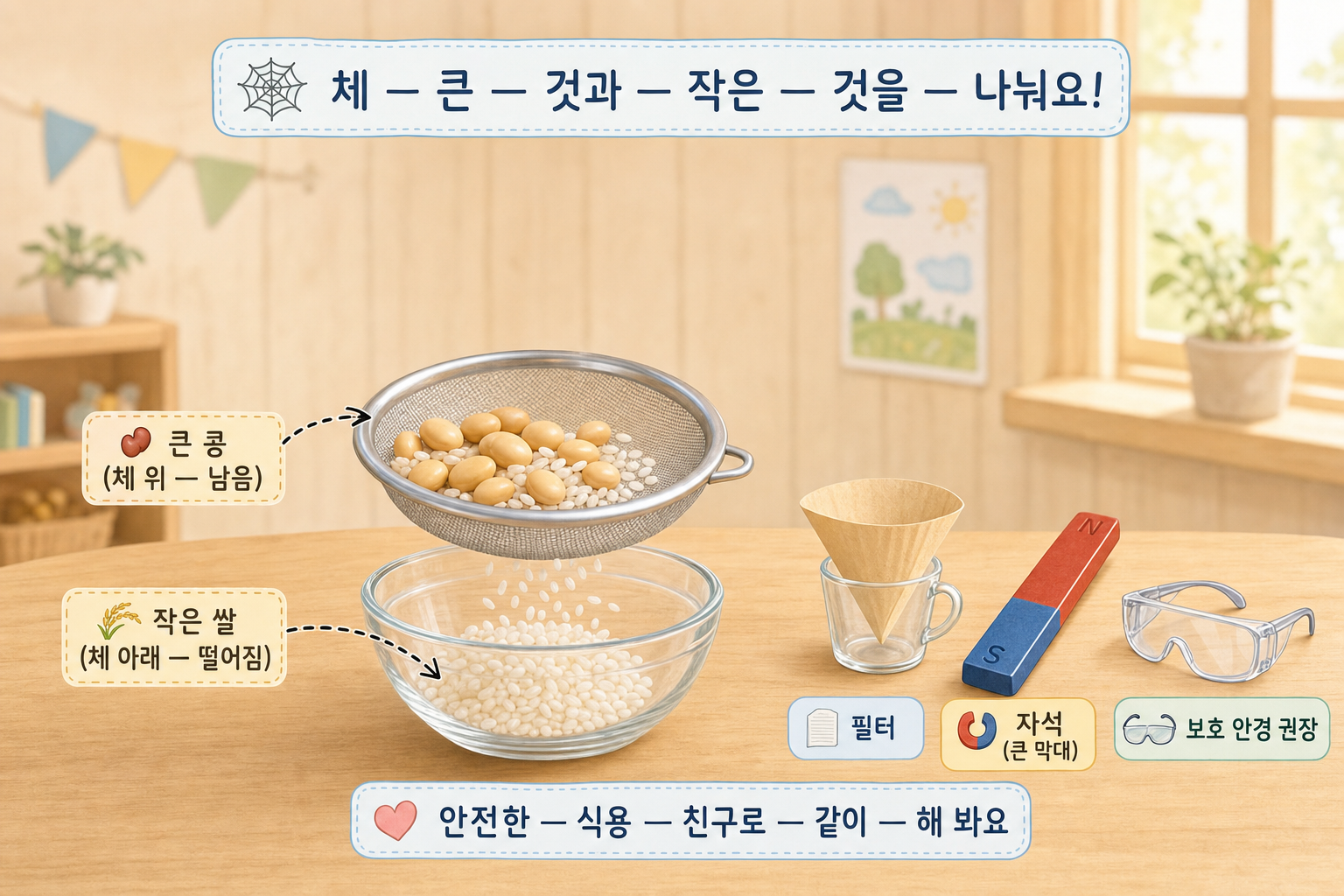 초5 화학 — 체·필터·자석으로 나누기 표지