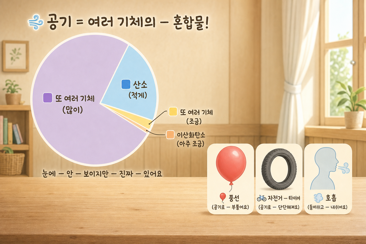 초5 화학 — 공기도 혼합물 표지
