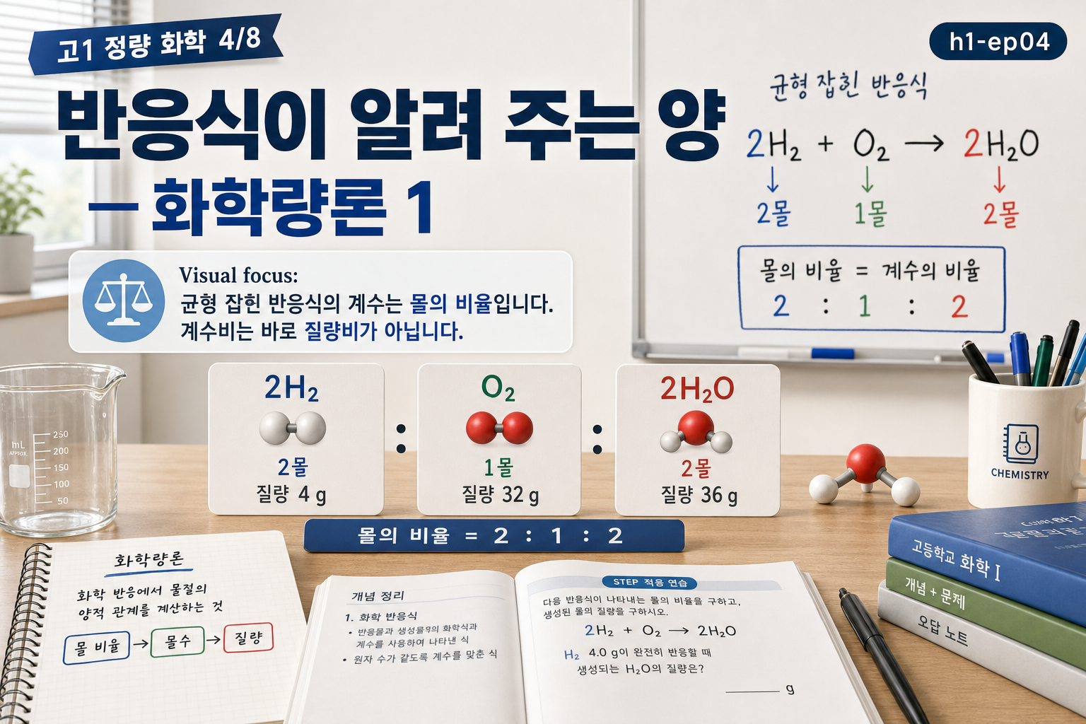 반응식이 알려 주는 양 — 화학량론 1 표지