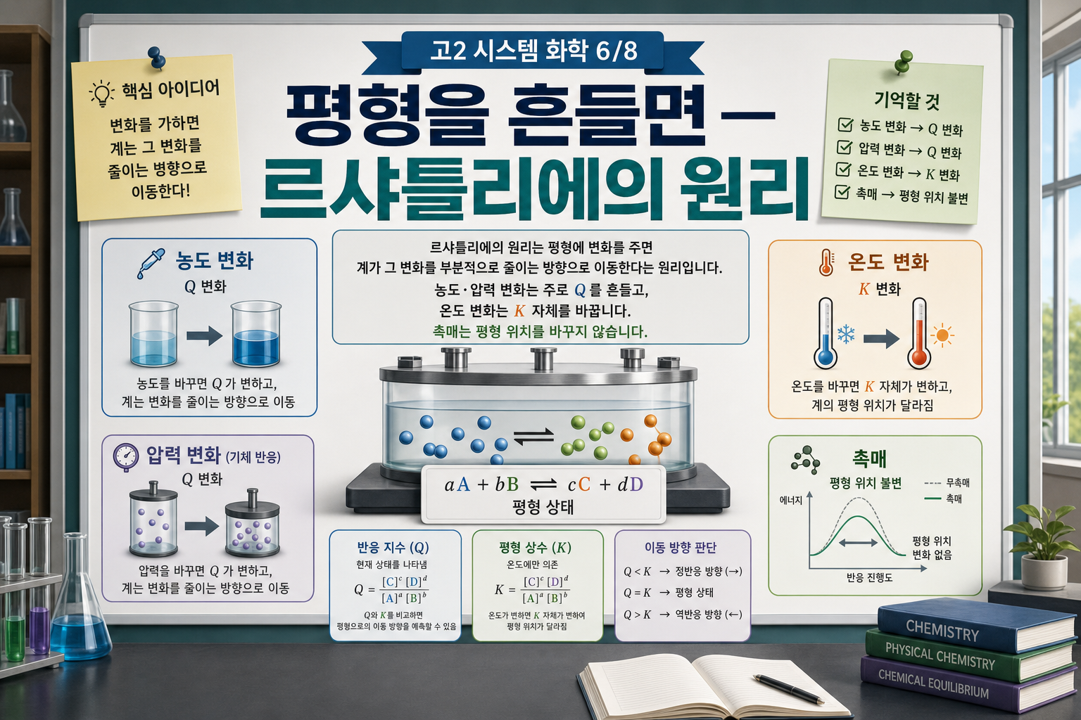 평형을 흔들면 — 르샤틀리에의 원리 표지
