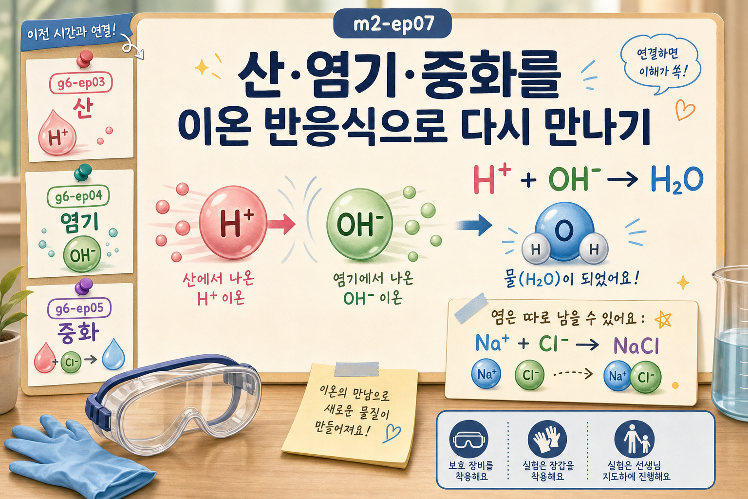산·염기·중화를 이온 반응식으로 다시 만나기 표지