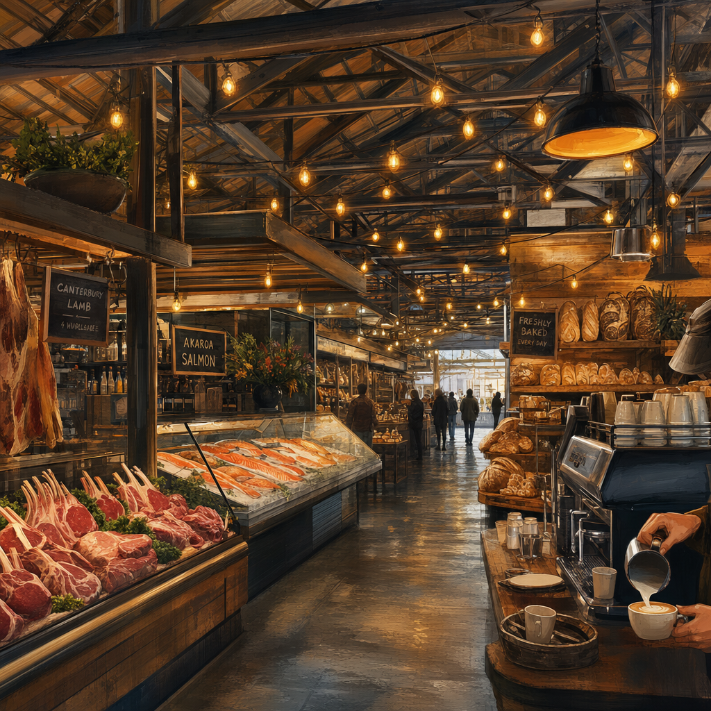 Riverside Market 내부