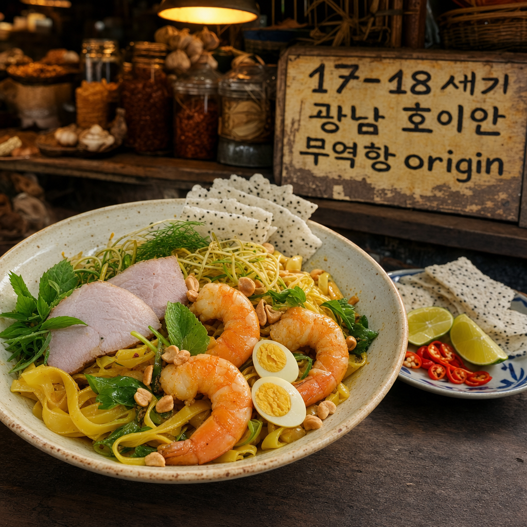 Mỳ Quảng 한 그릇