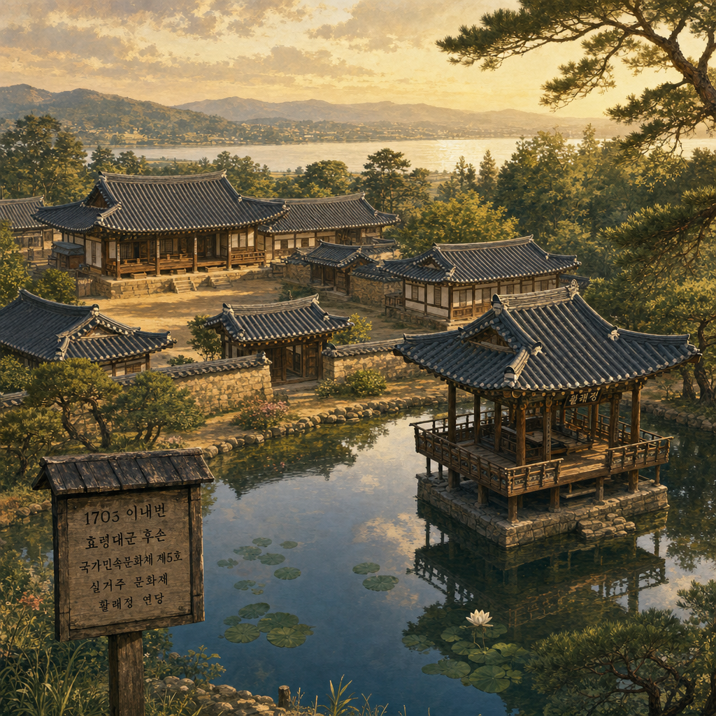 선교장 활래정 연못 반영·1703 조선 양반 한옥