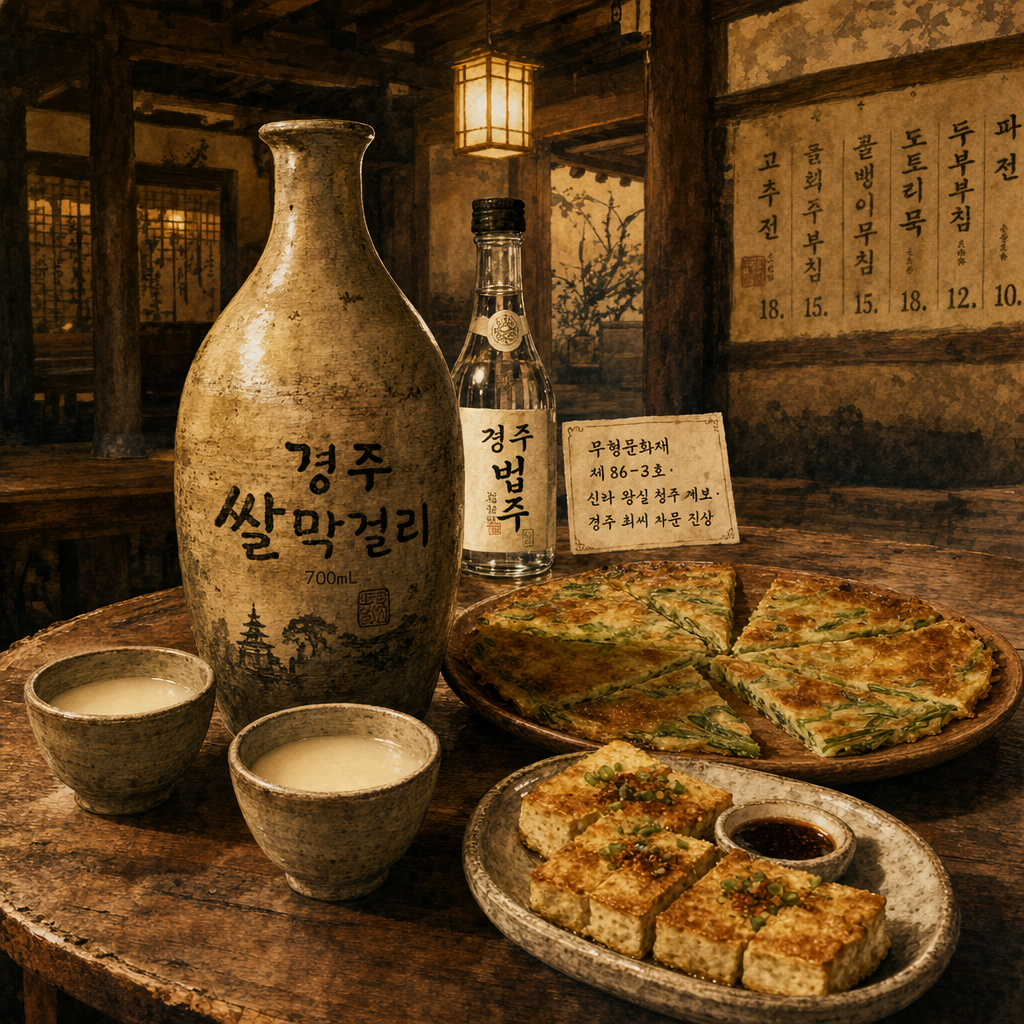 쌀막걸리 + 경주 법주