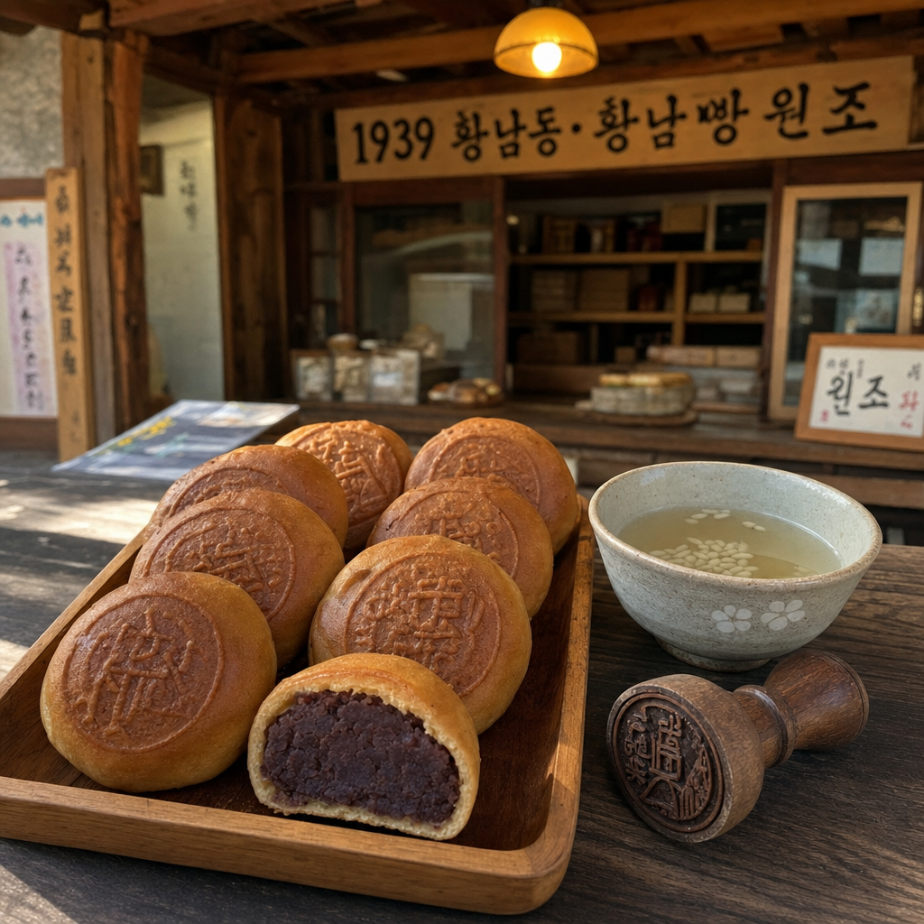황남빵 한 상