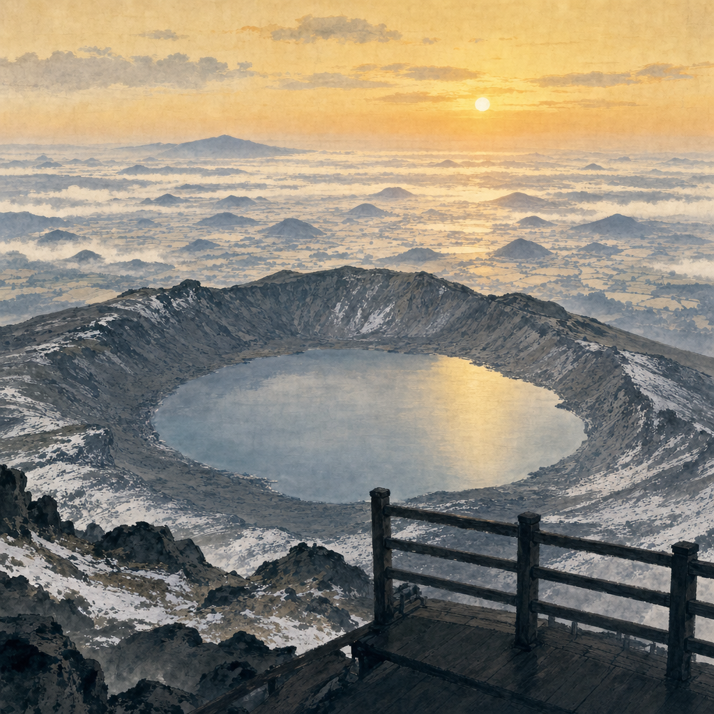 한라산 백록담