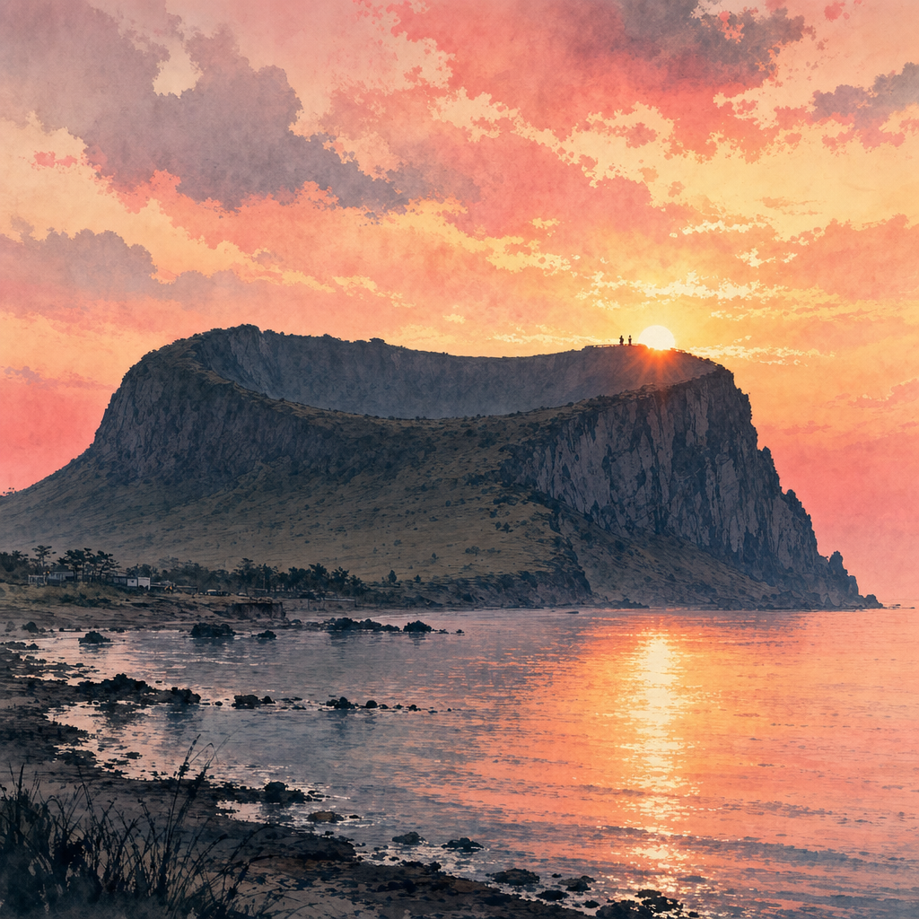 성산일출봉 일출