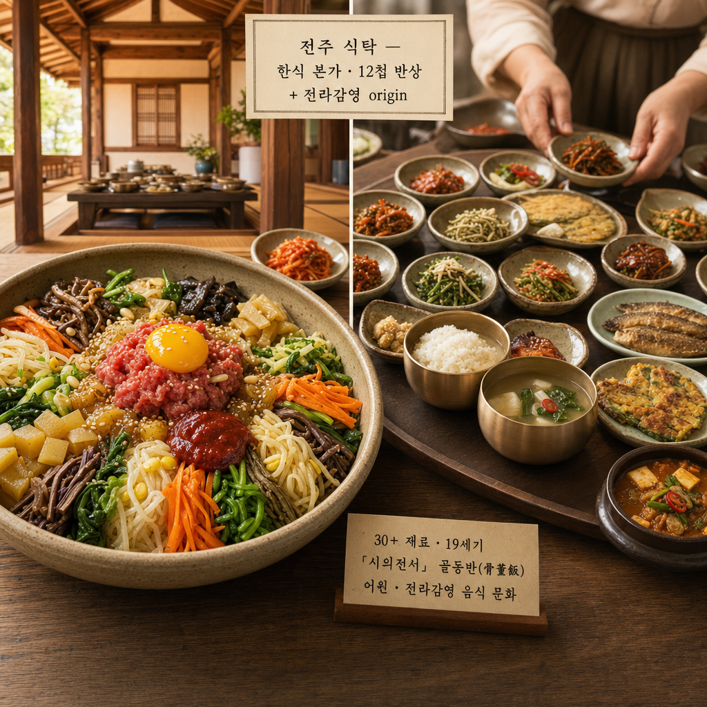 전주비빔밥 + 전주한정식 한 상