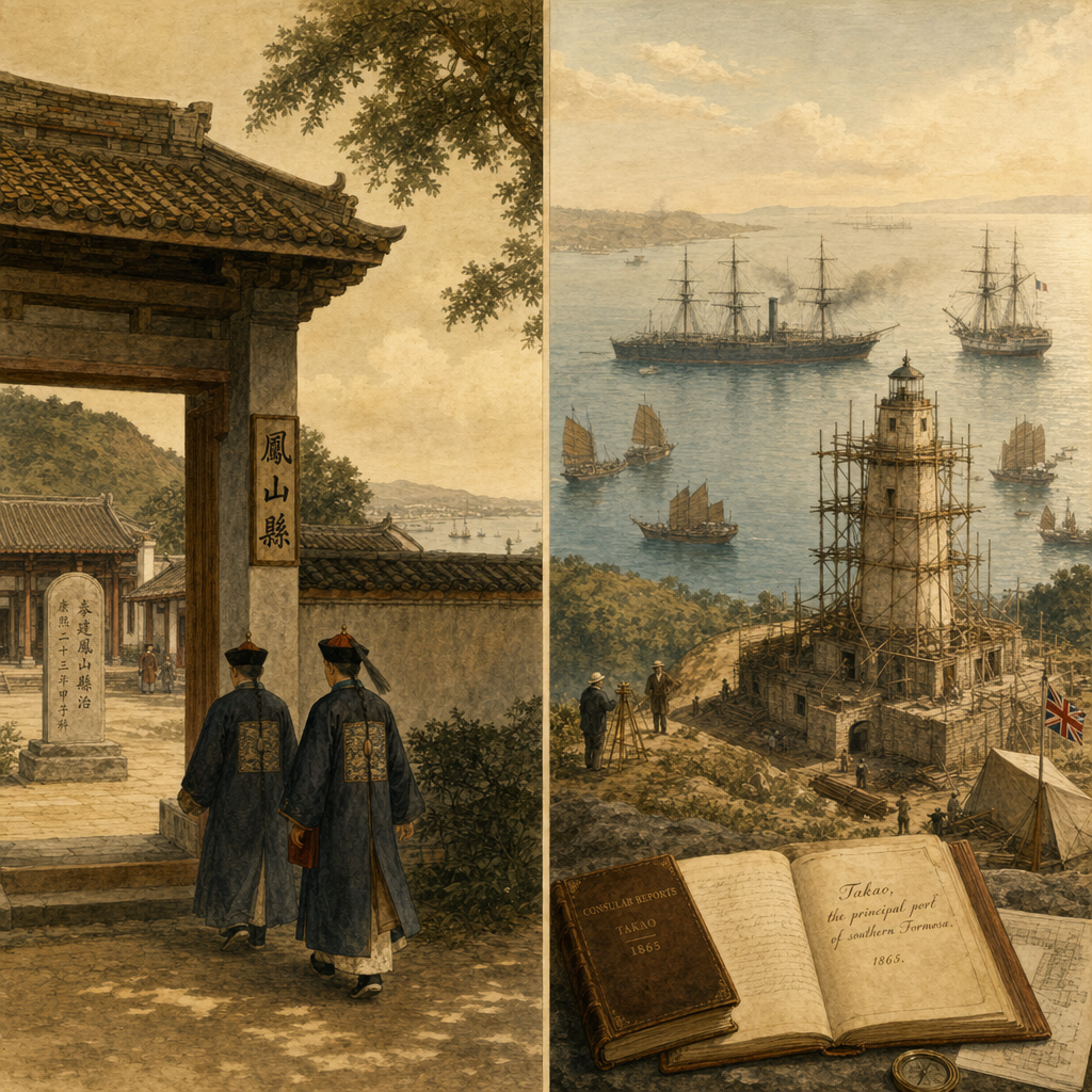 1684 凤山县·1860 打狗 開港·1865 旗后 등대