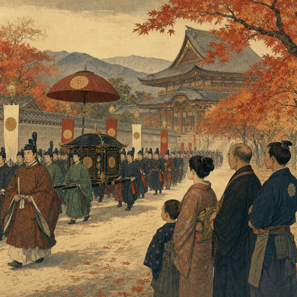 1868 메이지 천도·1075년 수도 종료 이미지