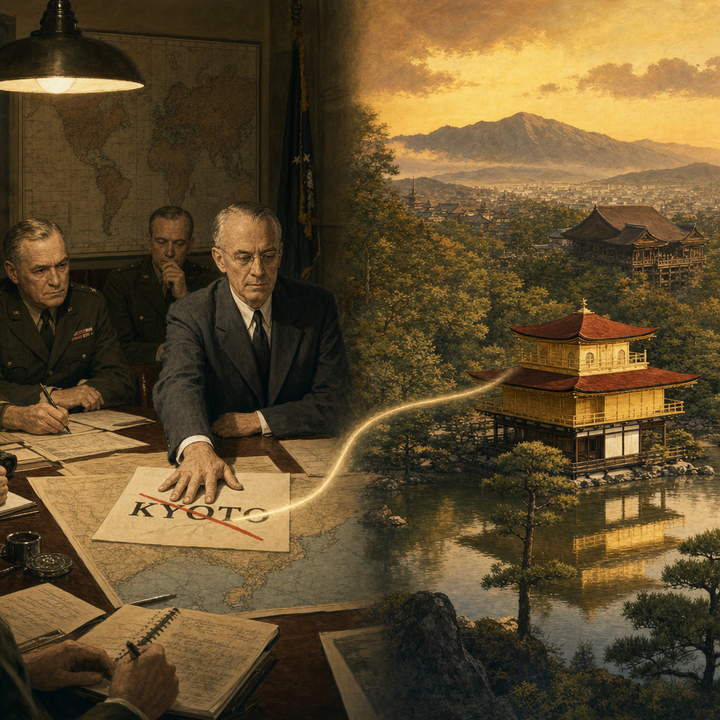 1945 스팀슨·교토 폭격 회피 이미지