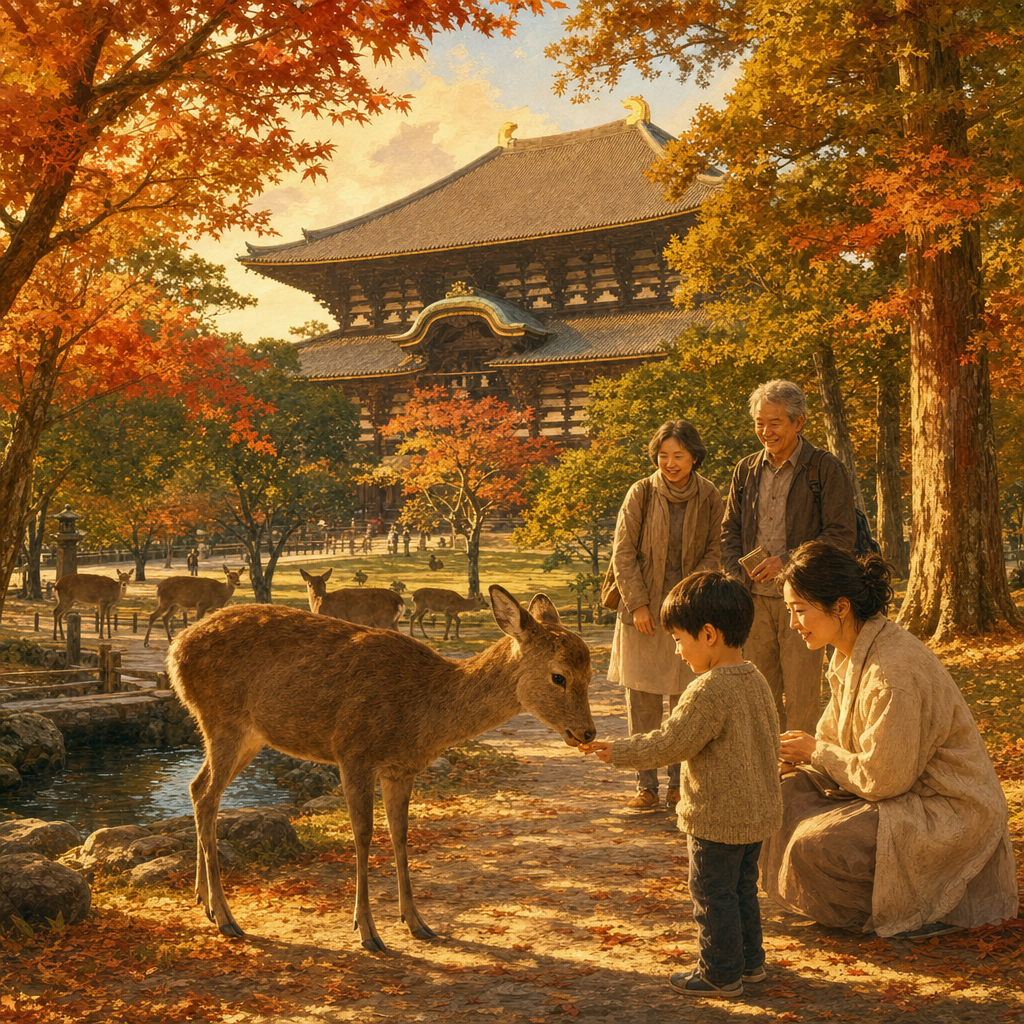 나라 東大寺·사슴 이미지