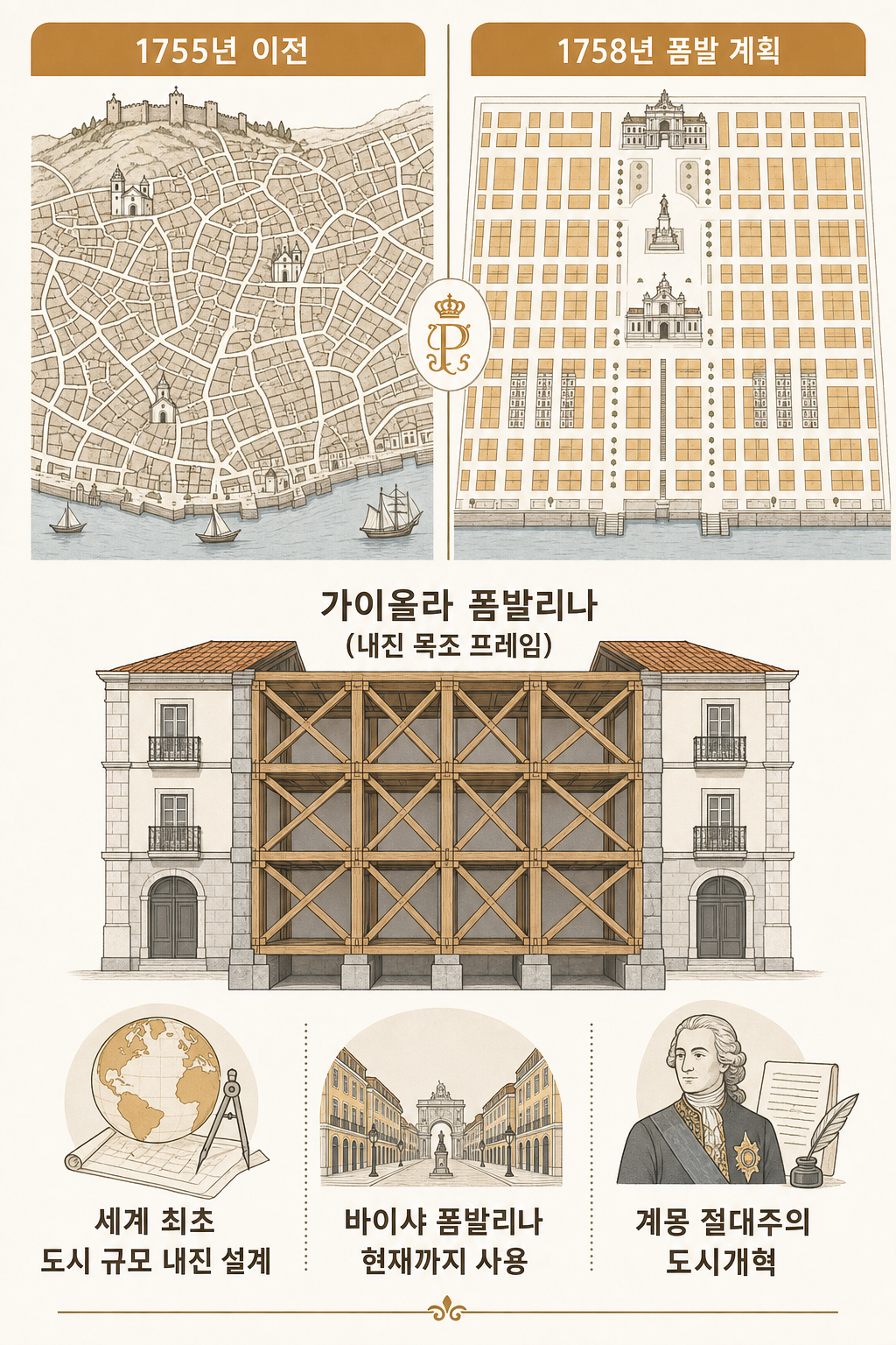 폼발 재건과 가이올라 폼발리나 인포그래픽