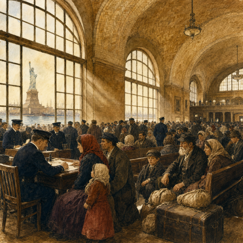 엘리스 아일랜드 이민 홀 1905