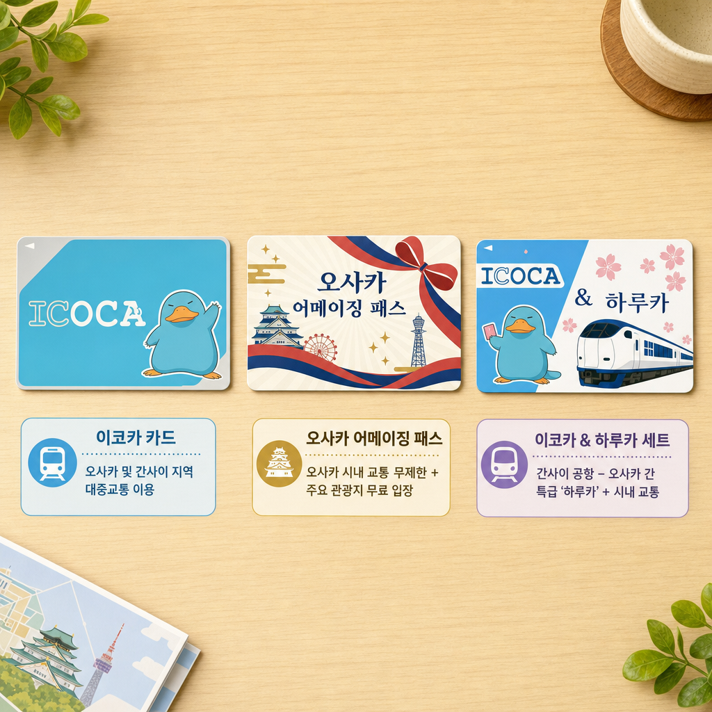 IC 카드 + 패스 3종 이미지