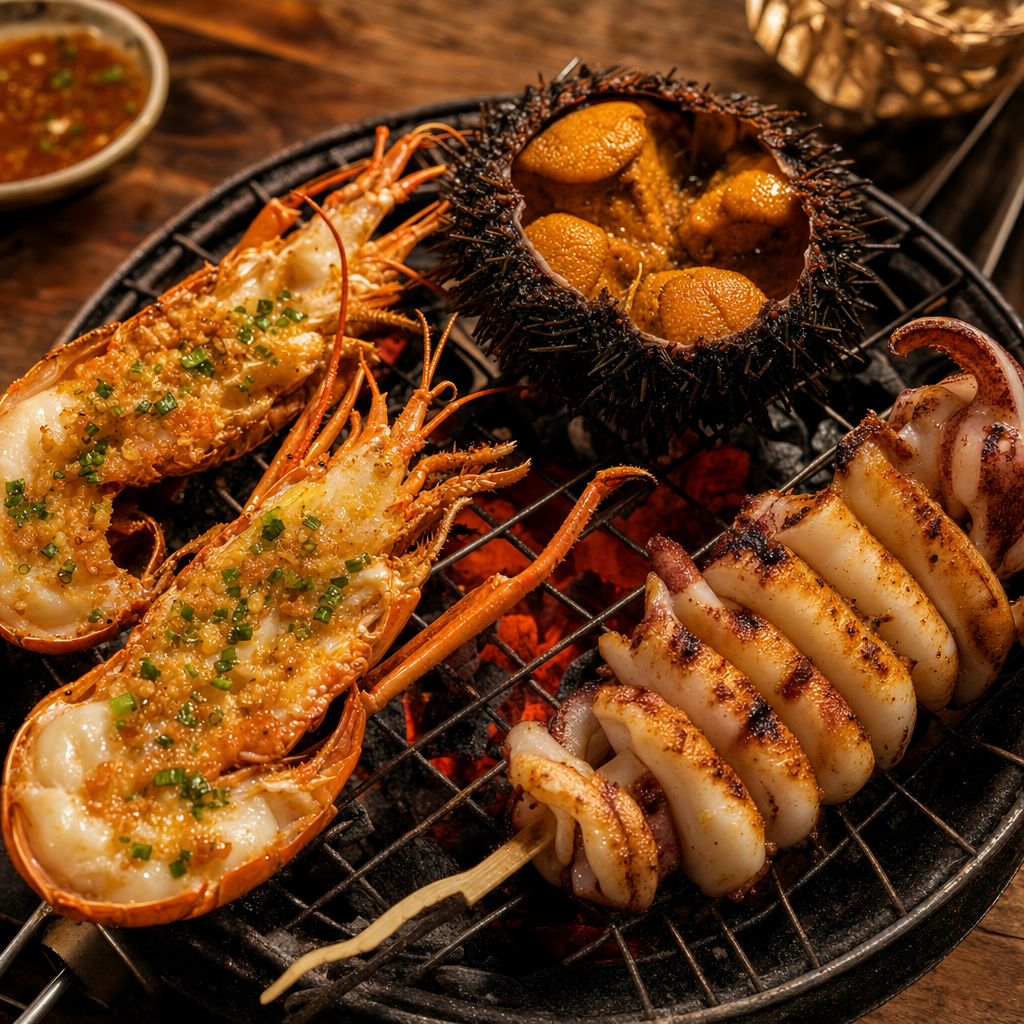 푸꾸옥 해산물 그릴 클로즈업