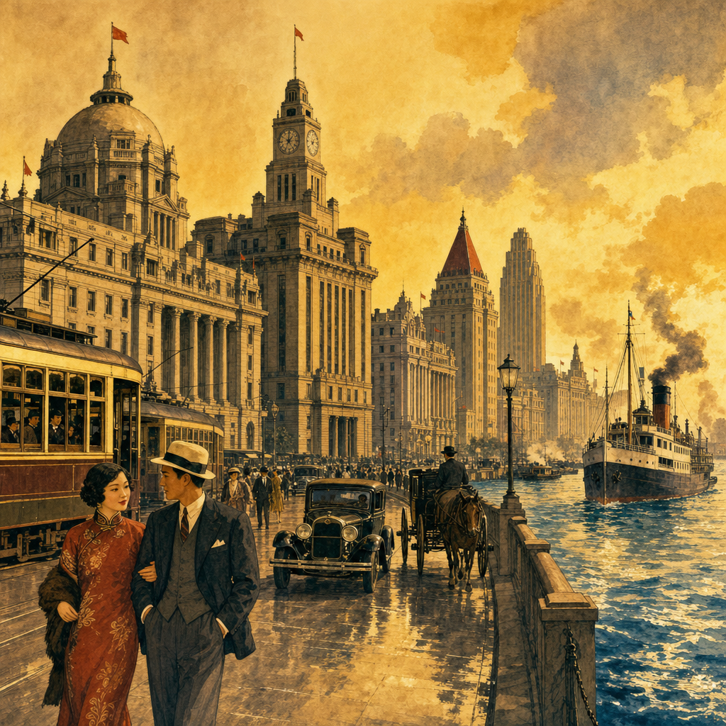 1920s 魔都 외탄 Art Deco 마천루 이미지