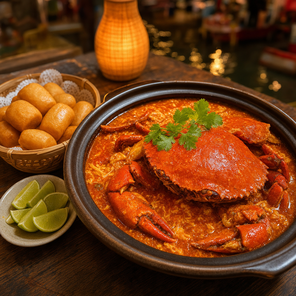 칠리 크랩 + 만토우 이미지