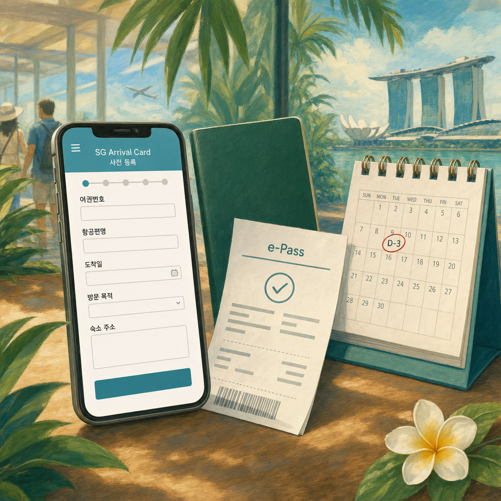 SG Arrival Card 결 이미지
