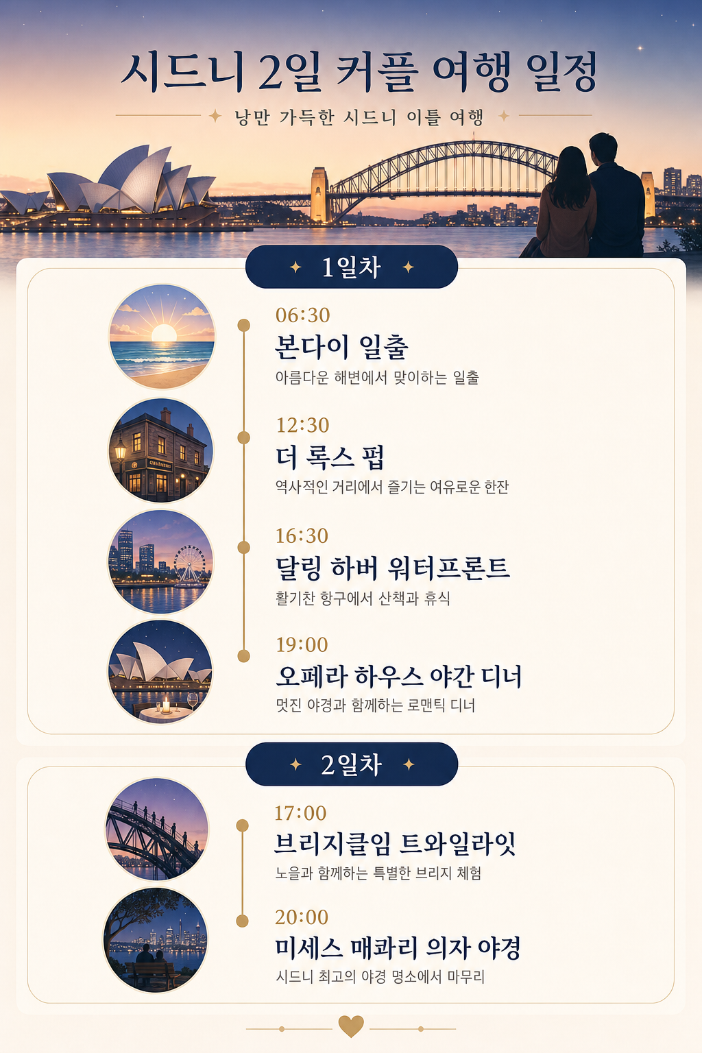 커플 타임라인 인포그래픽
