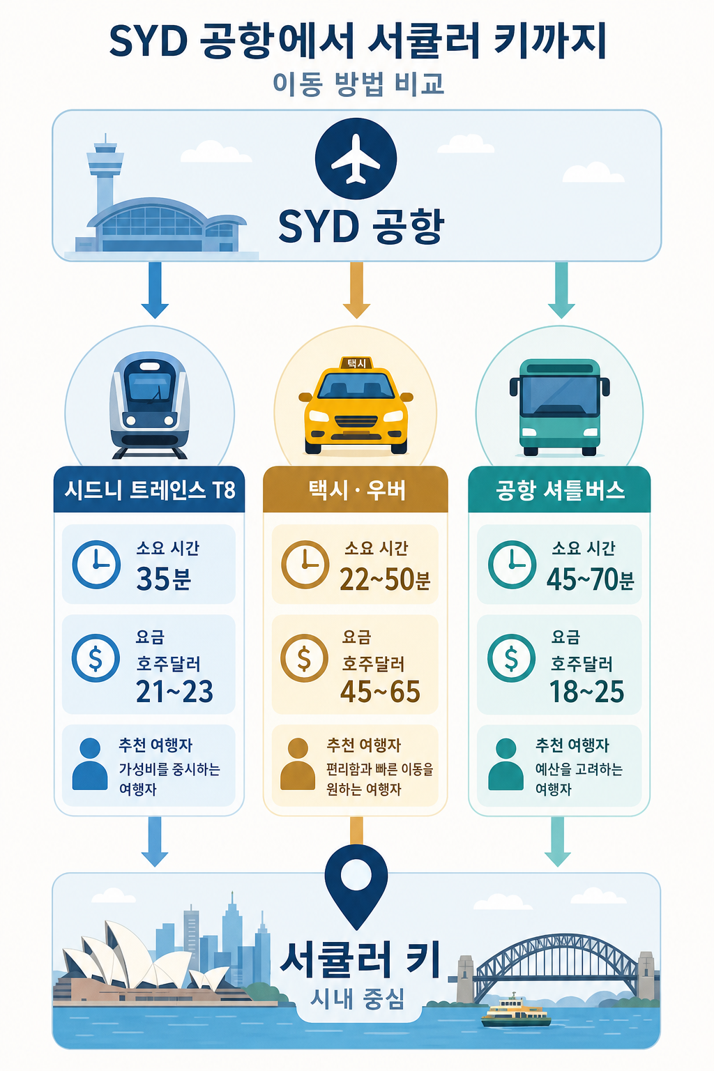 공항 진입 경로 인포그래픽