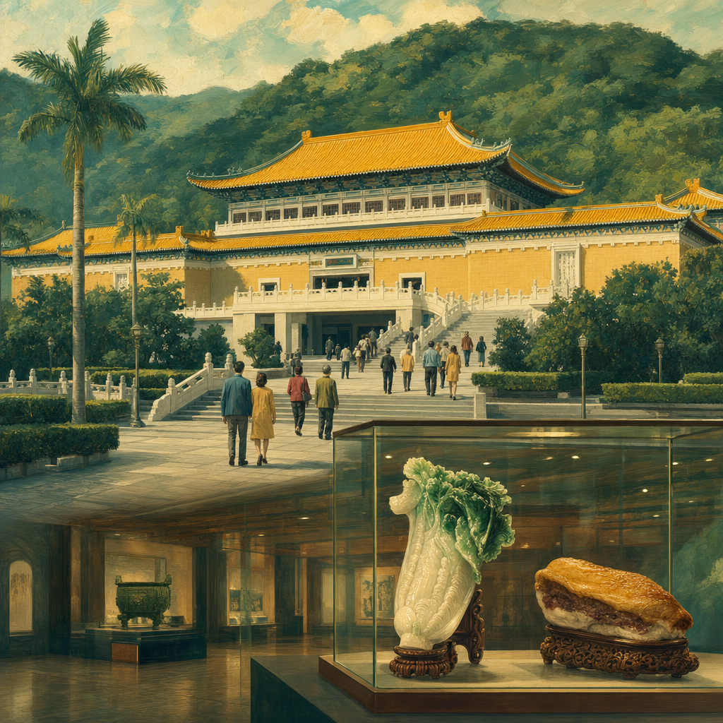 國立故宮博物院·翠玉白菜·肉形石 이미지