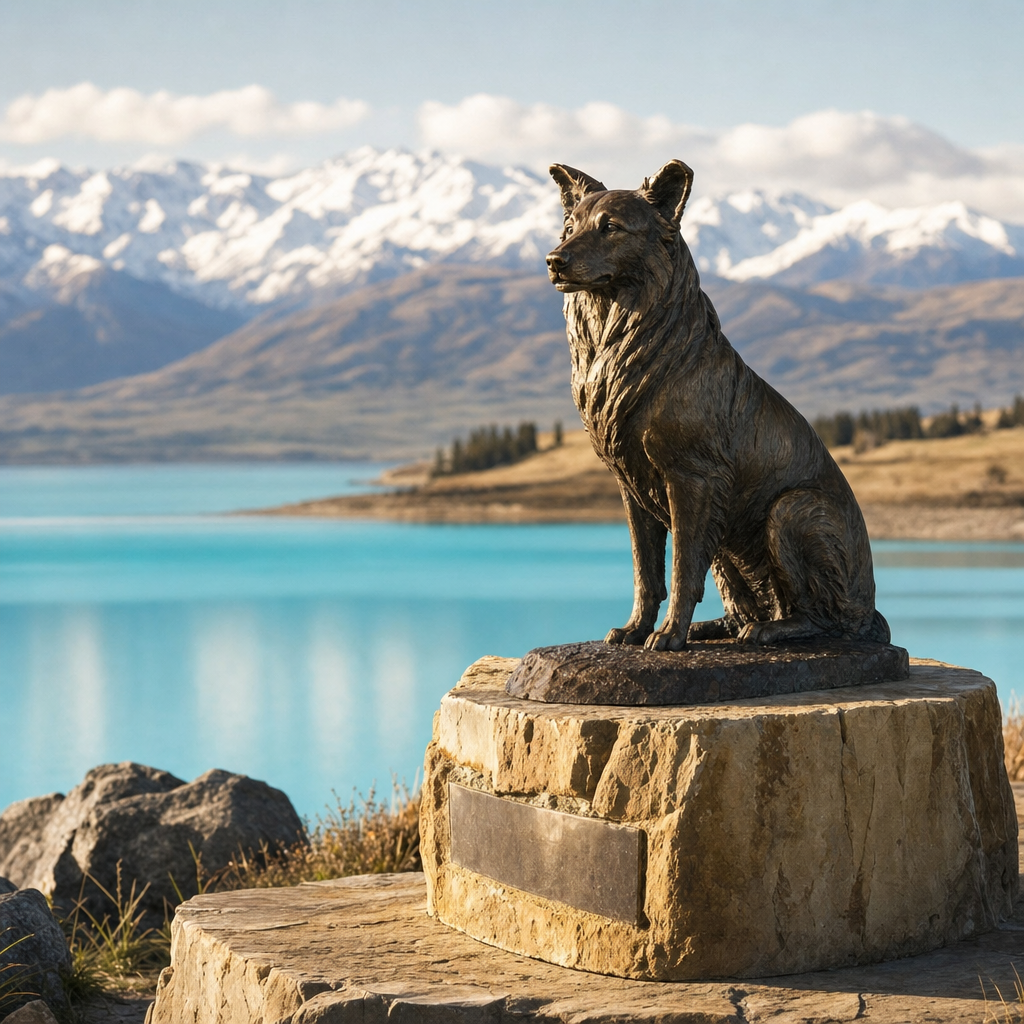 Collie Dog Memorial 1968