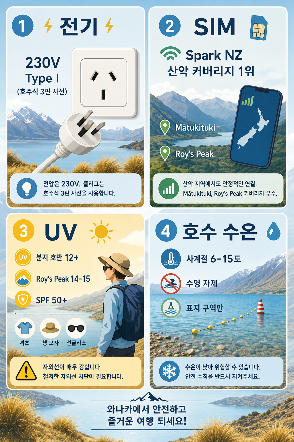 전기·SIM·UV·날씨 인포그래픽